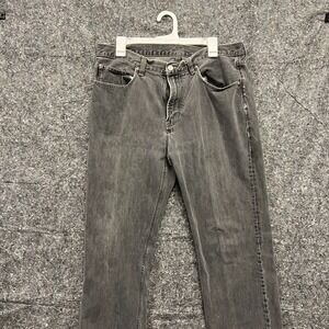Vintage STRUCTURE Mens Gray Denim Jeans Size 34 Straight Leg Cotton Casual Pants